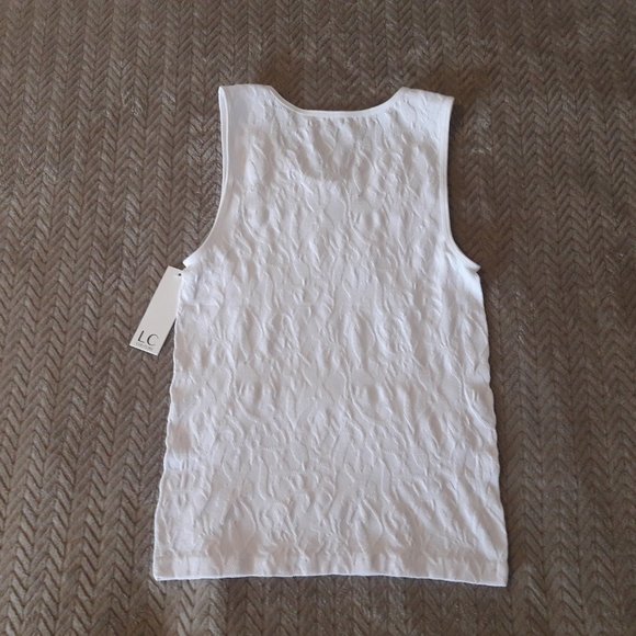 LC Couture sleeveless top. Size: Small. New with tags - white - Picture 8 of 8